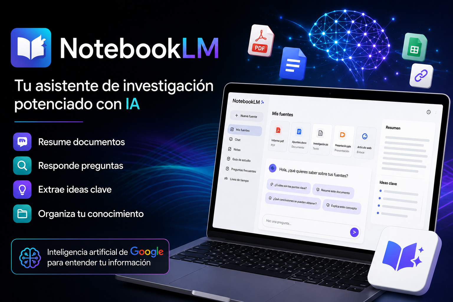 NotebookLM: la inteligencia artificial de Google y el aprendizaje NotebookLM